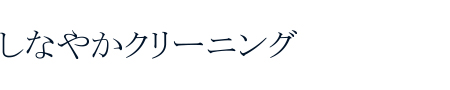 しなやかクリーニング