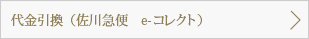 代金引換（佐川急便　e-コレクト）
